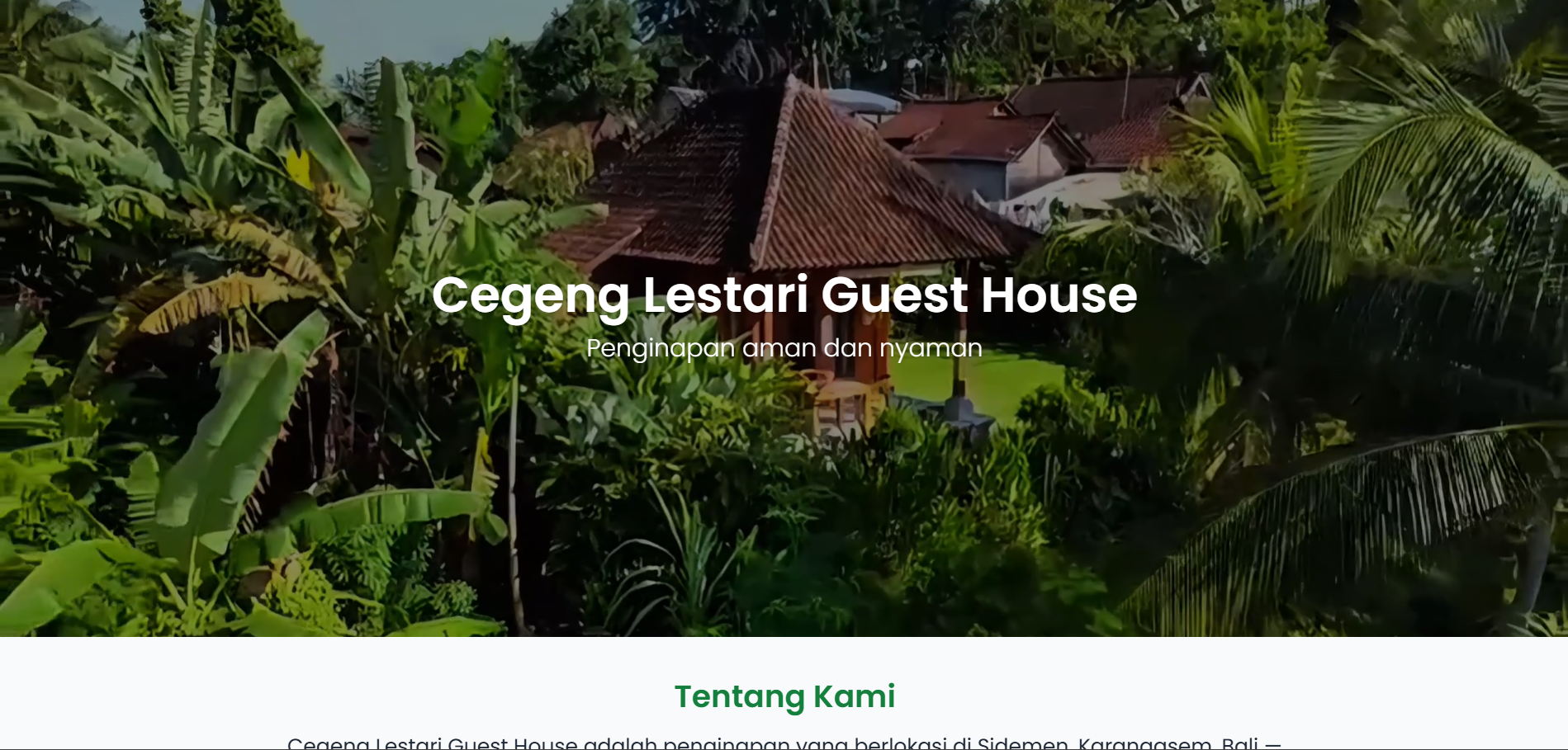Website Company Profile Cegeng Lestari Guest House